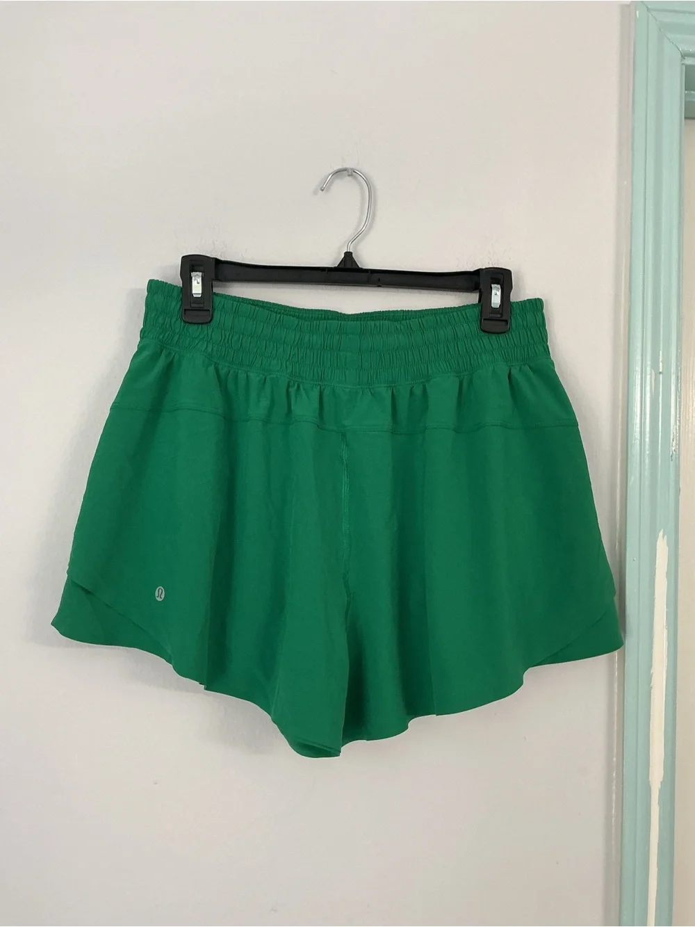 lululemon athletica Emerald Green Layered Running Shorts